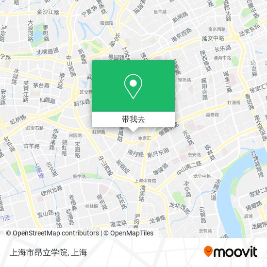 上海市昂立学院地图