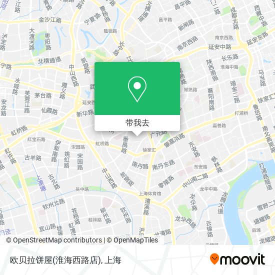 欧贝拉饼屋(淮海西路店)地图