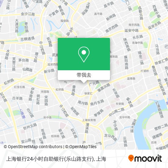 上海银行24小时自助银行(乐山路支行)地图
