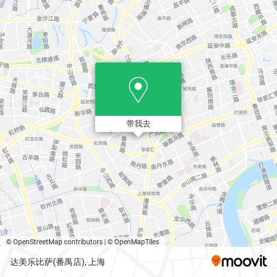 达美乐比萨(番禺店)地图