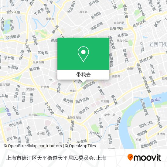 上海市徐汇区天平街道天平居民委员会地图