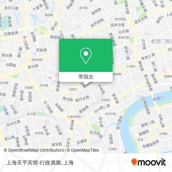 上海天平宾馆-行政酒廊地图
