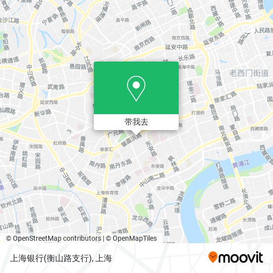上海银行(衡山路支行)地图