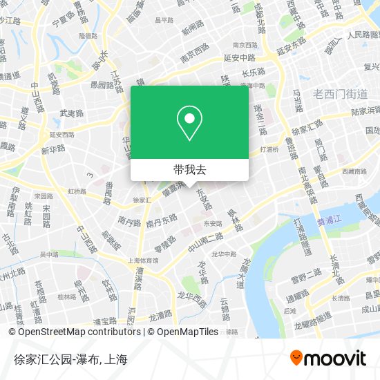 徐家汇公园-瀑布地图