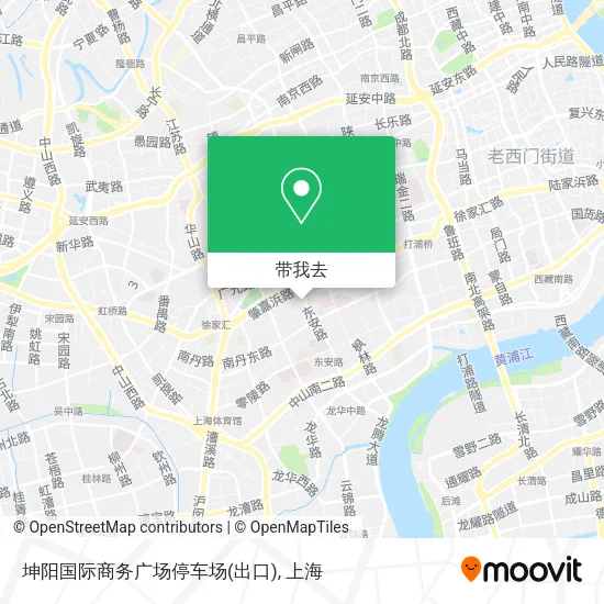 坤阳国际商务广场停车场(出口)地图