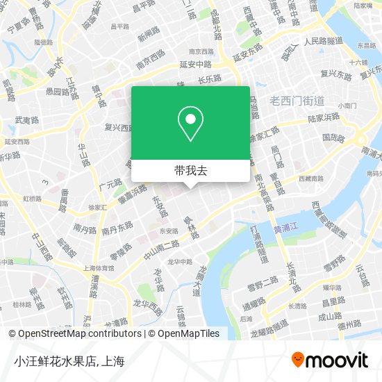 小汪鲜花水果店地图