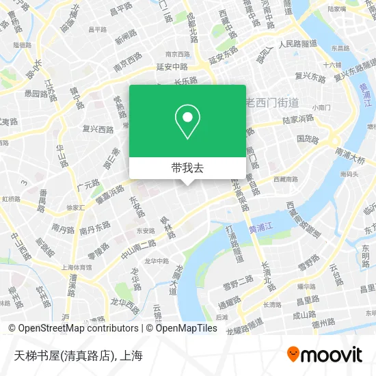天梯书屋(清真路店)地图
