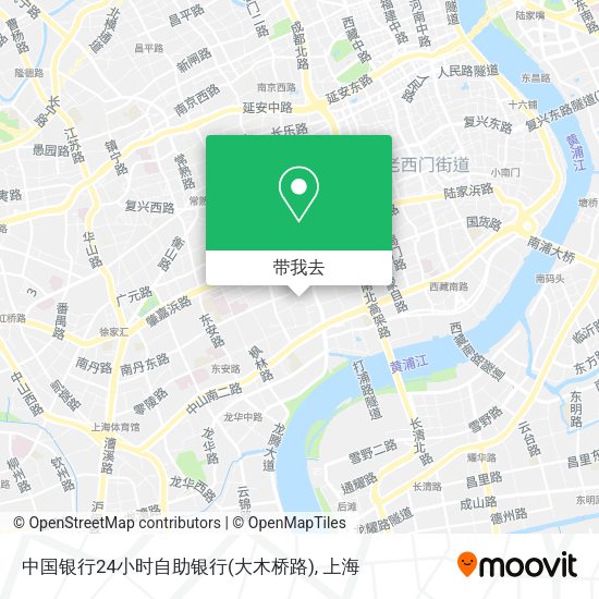 中国银行24小时自助银行(大木桥路)地图