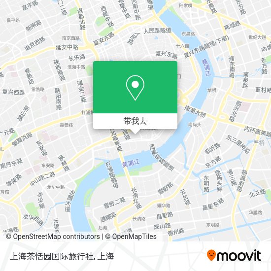 上海茶恬园国际旅行社地图