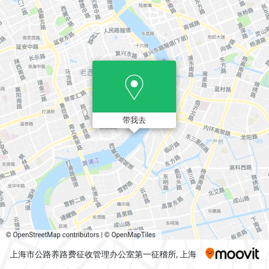 上海市公路养路费征收管理办公室第一征稽所地图