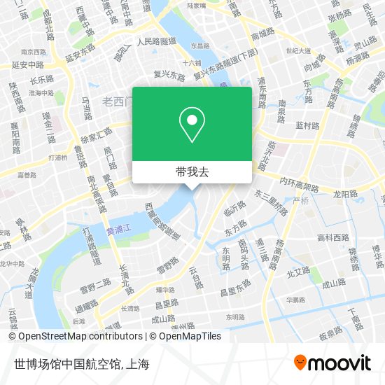 世博场馆中国航空馆地图