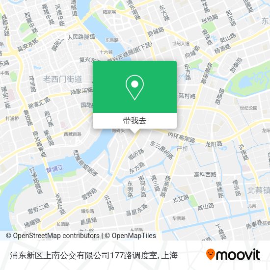 浦东新区上南公交有限公司177路调度室地图