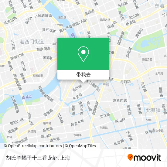 胡氏羊蝎子十三香龙虾地图