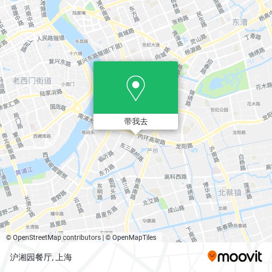 沪湘园餐厅地图