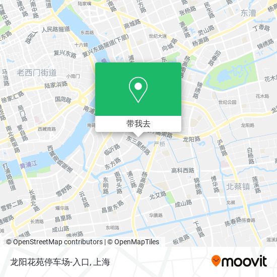 龙阳花苑停车场-入口地图