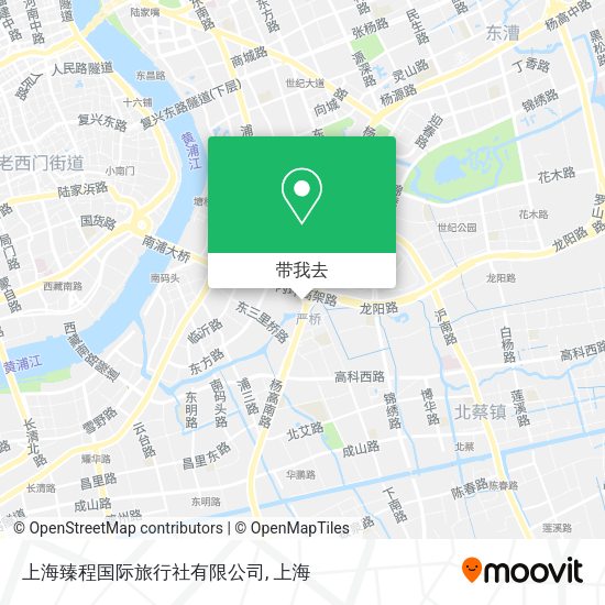 上海臻程国际旅行社有限公司地图