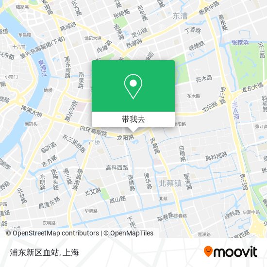 浦东新区血站地图