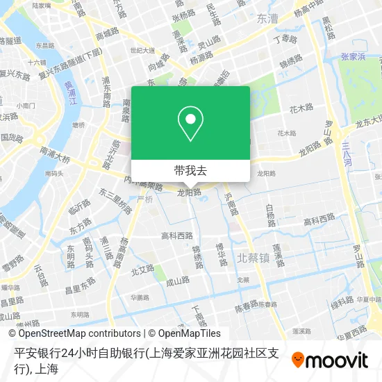 平安银行24小时自助银行(上海爱家亚洲花园社区支行)地图