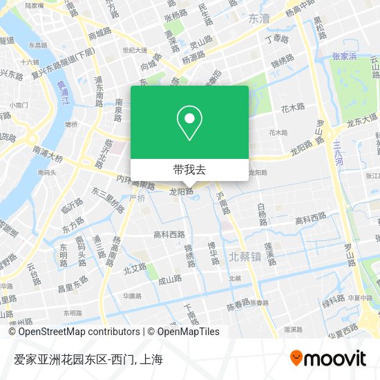 爱家亚洲花园东区-西门地图