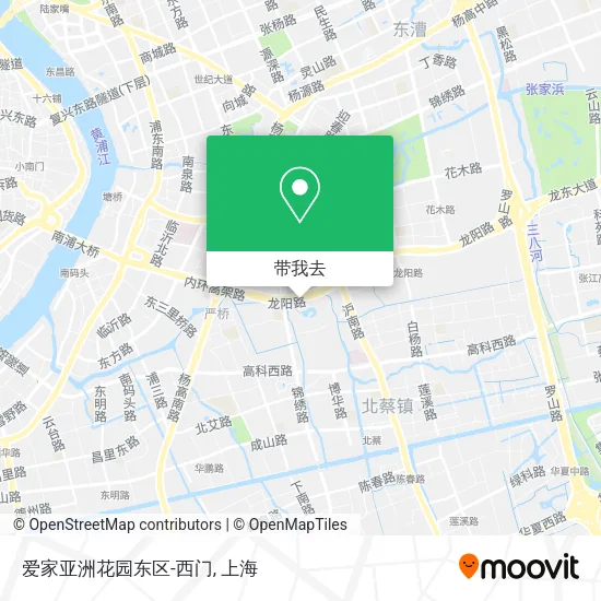 爱家亚洲花园东区-西门地图
