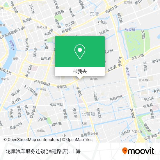 轮库汽车服务连锁(浦建路店)地图
