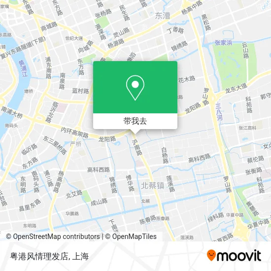 粤港风情理发店地图