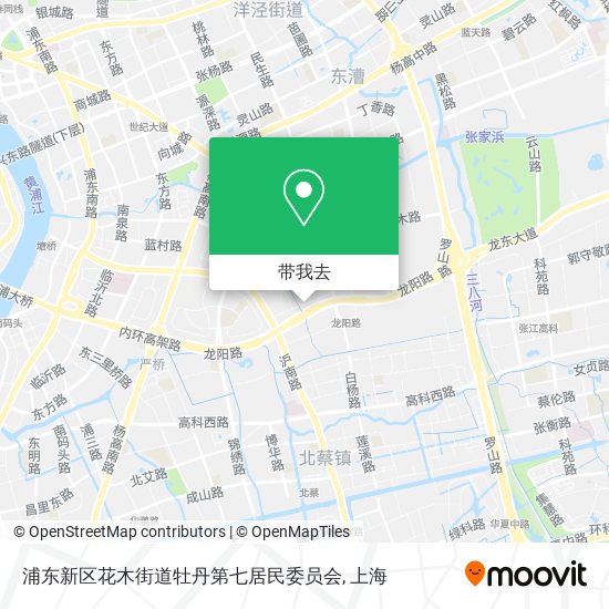 浦东新区花木街道牡丹第七居民委员会地图