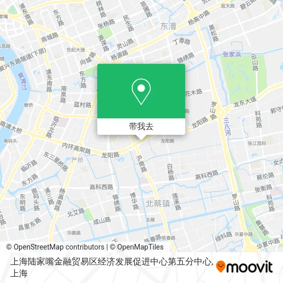 上海陆家嘴金融贸易区经济发展促进中心第五分中心地图