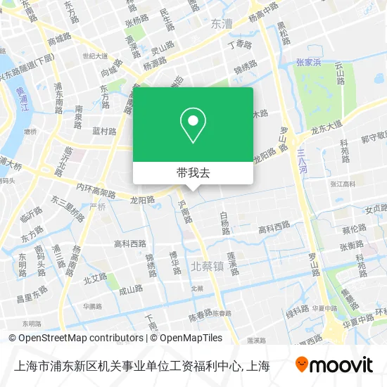 上海市浦东新区机关事业单位工资福利中心地图