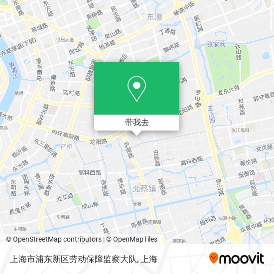上海市浦东新区劳动保障监察大队地图