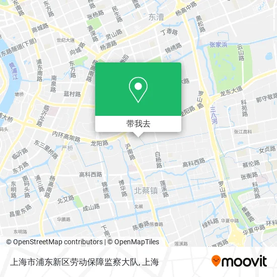 上海市浦东新区劳动保障监察大队地图