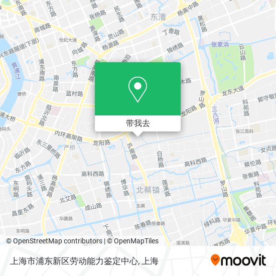 上海市浦东新区劳动能力鉴定中心地图