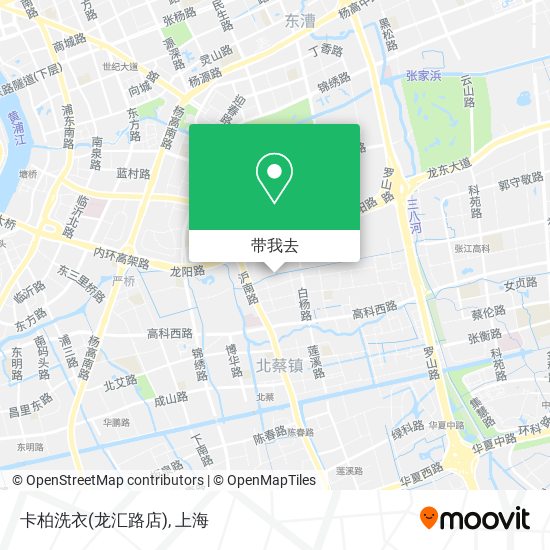 卡柏洗衣(龙汇路店)地图
