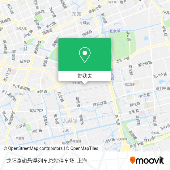 龙阳路磁悬浮列车总站停车场地图