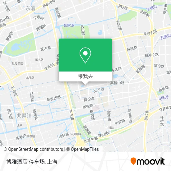 博雅酒店-停车场地图