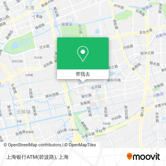 上海银行ATM(碧波路)地图