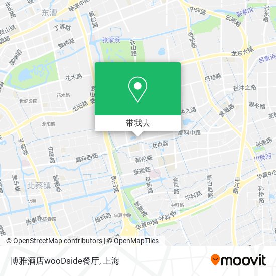 博雅酒店wooDside餐厅地图