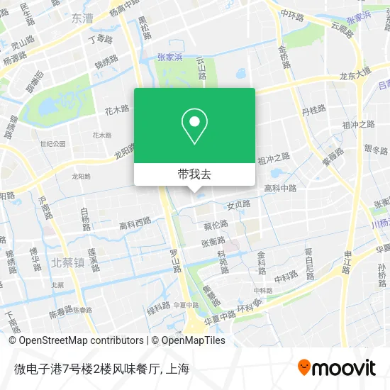 微电子港7号楼2楼风味餐厅地图