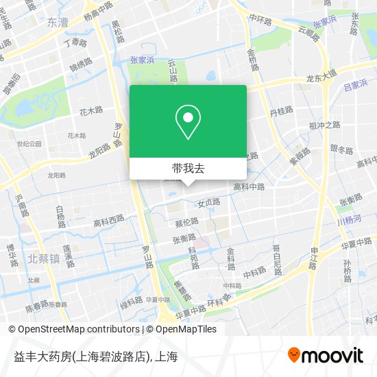 益丰大药房(上海碧波路店)地图