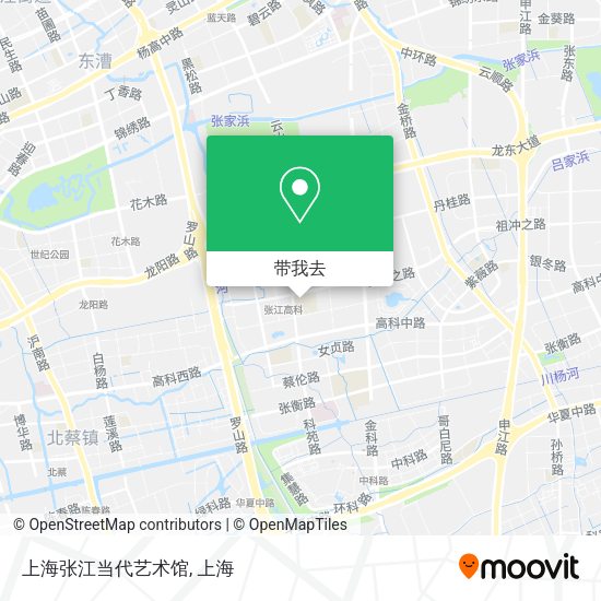 上海张江当代艺术馆地图