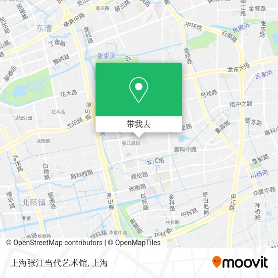 上海张江当代艺术馆地图