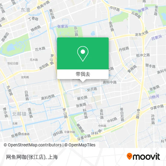 网鱼网咖(张江店)地图