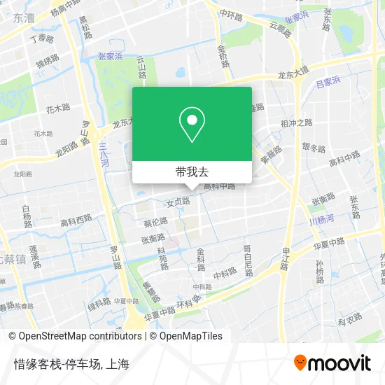 惜缘客栈-停车场地图
