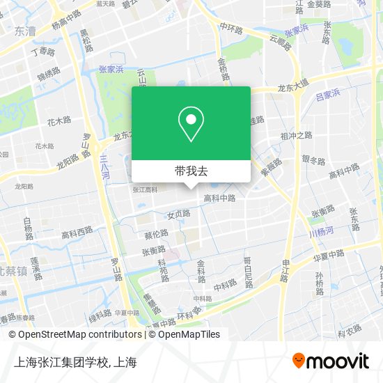 上海张江集团学校地图