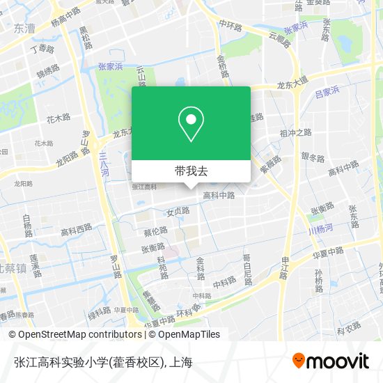张江高科实验小学(藿香校区)地图