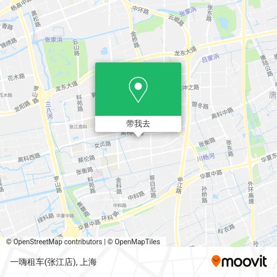 一嗨租车(张江店)地图