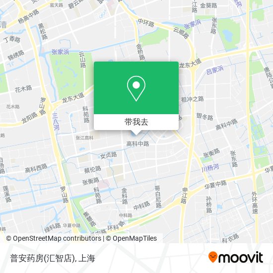 普安药房(汇智店)地图