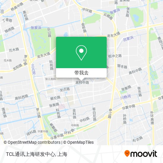 TCL通讯上海研发中心地图