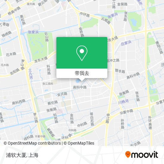 浦软大厦地图