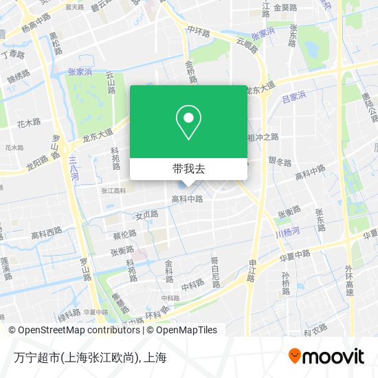 万宁超市(上海张江欧尚)地图